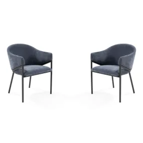 Aidan Armchair - Set of 2 - Navy