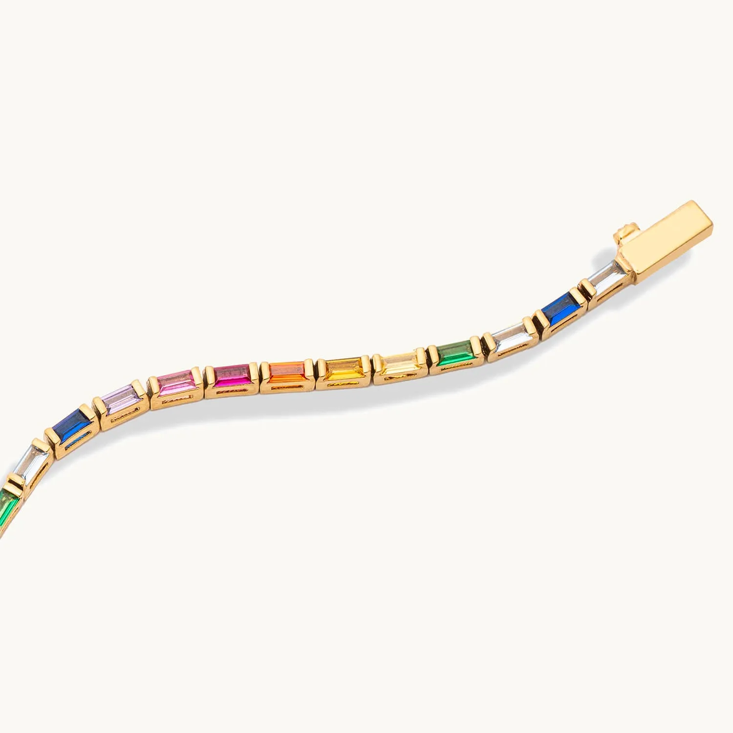 Baguette Rainbow Bracelet