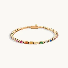 Baguette Rainbow Bracelet