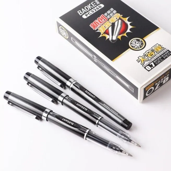 Baoke Neutral Black Gel Pen(Pack of 6)