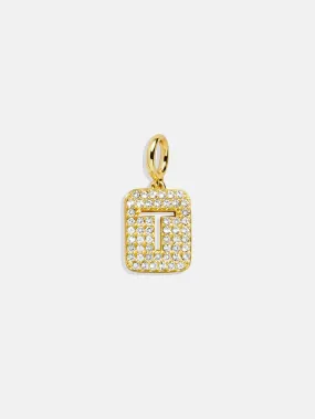 Block Pavé Initial Cluster Charm - T