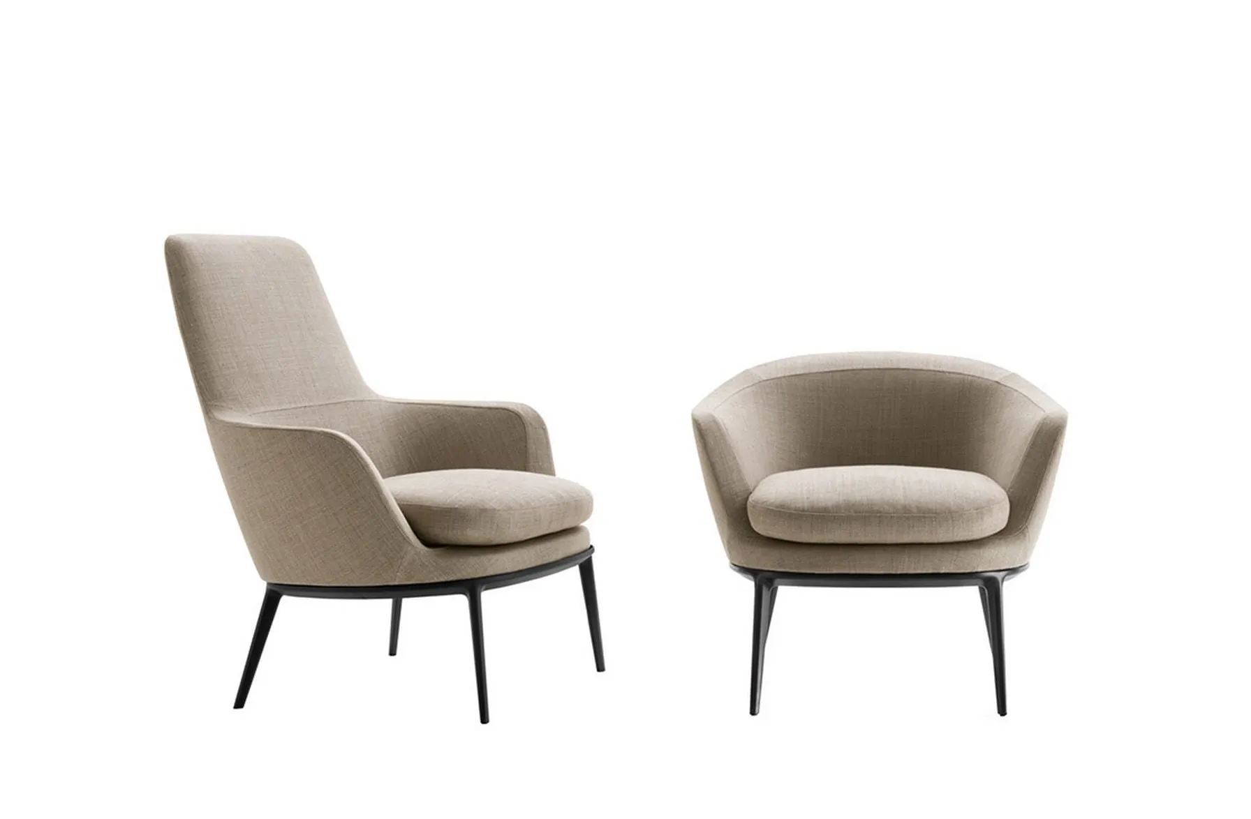 Caratos Armchair with High Back