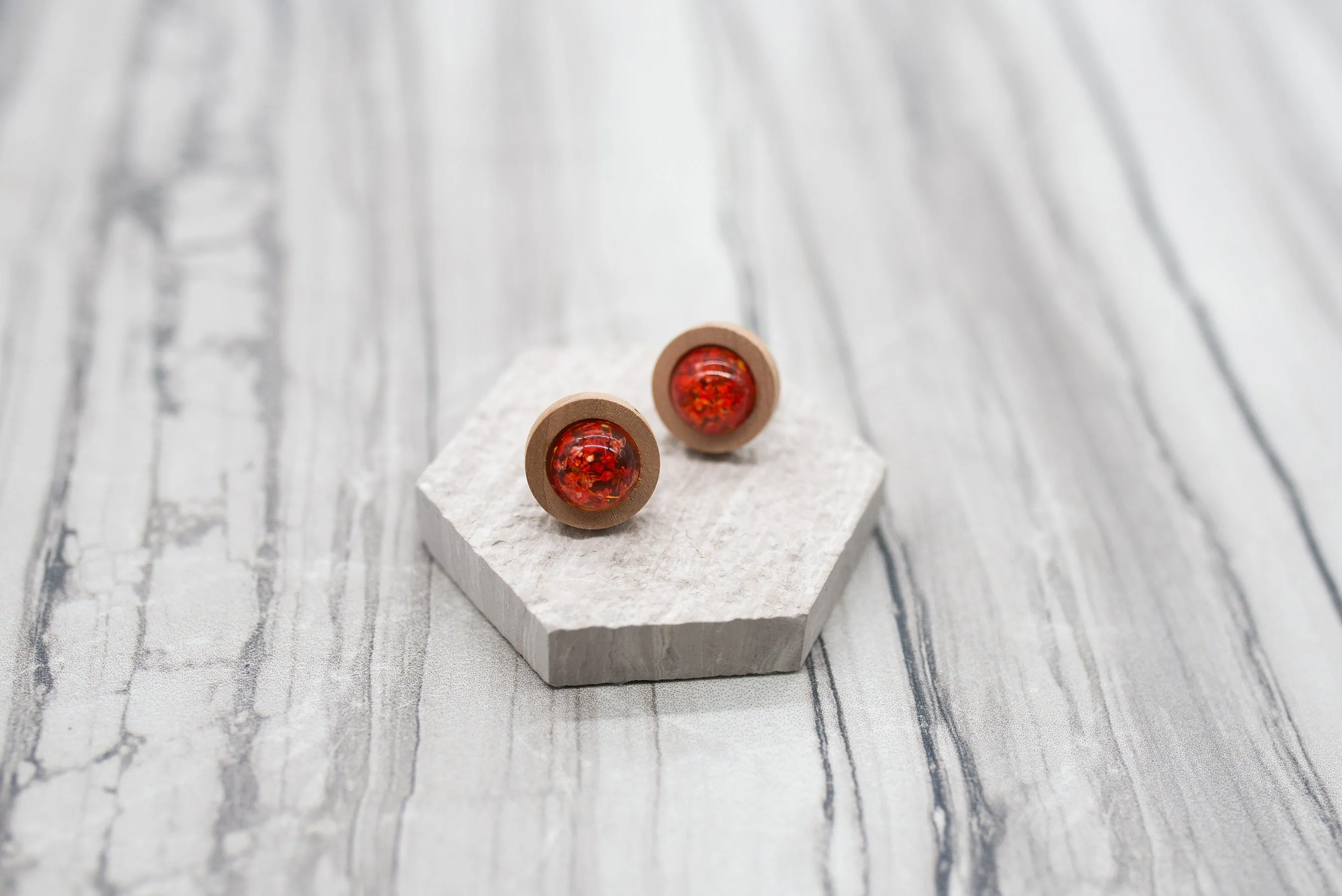 Crimson Meadow Earrings