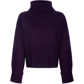 CROPPED CASHMERE TURTLENECK SWEATER "ALINETTA"