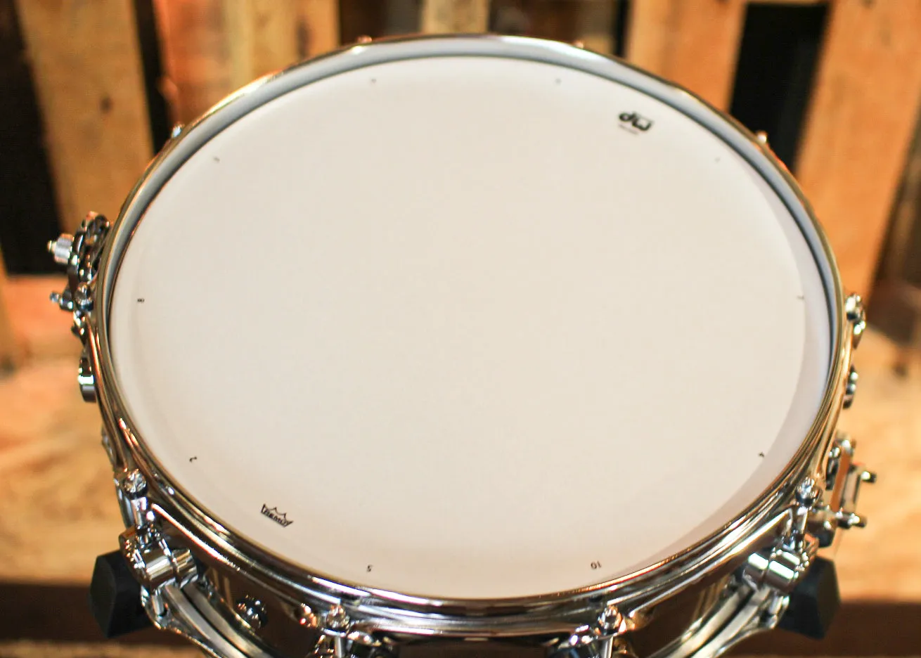 DW 4.5x14 Collector's 1mm Stainless Steel Snare Drum - DRVL4514SPC