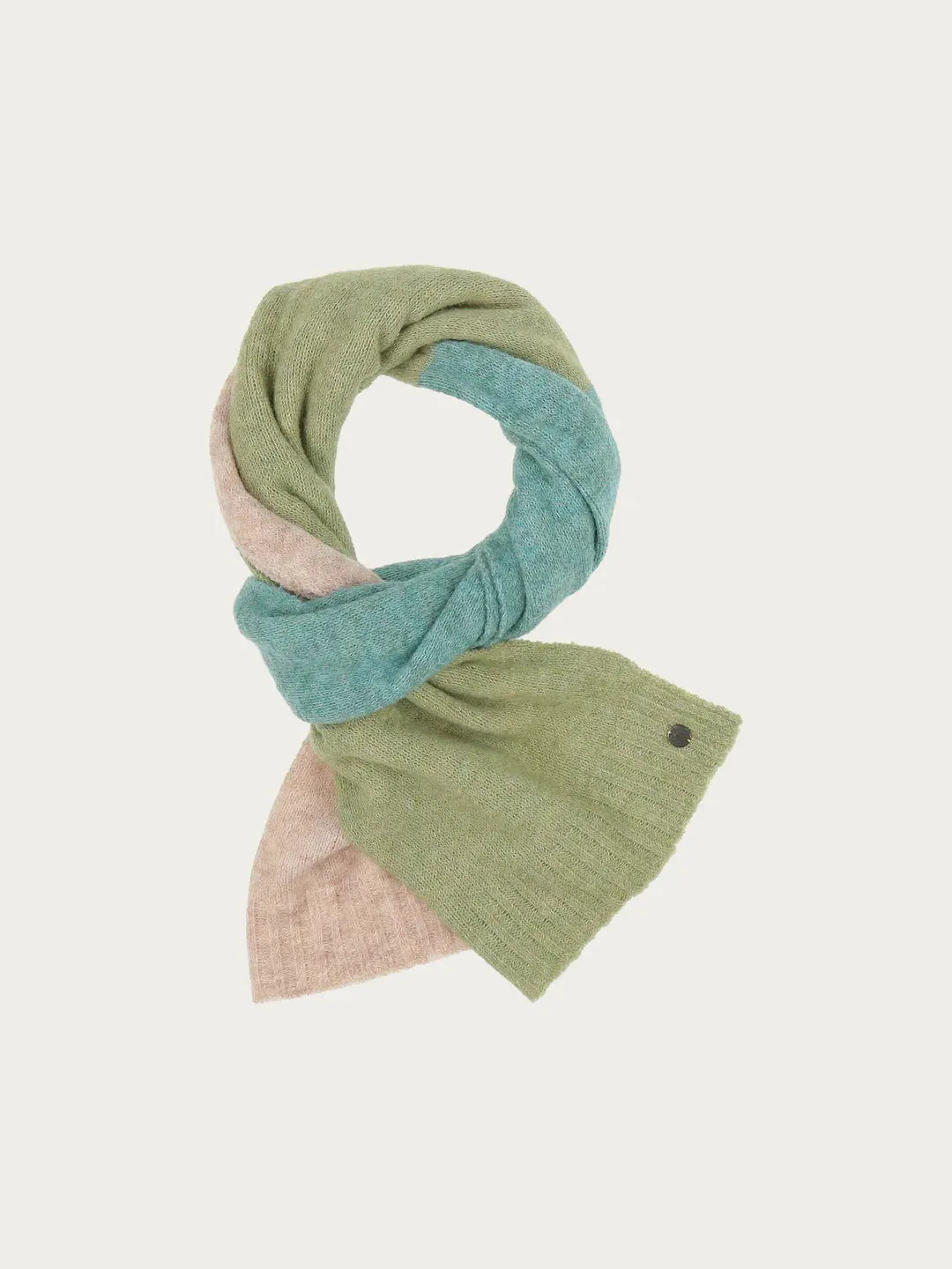 Fraas Sustainability Edition - Knitted Scarf With Block Stripes