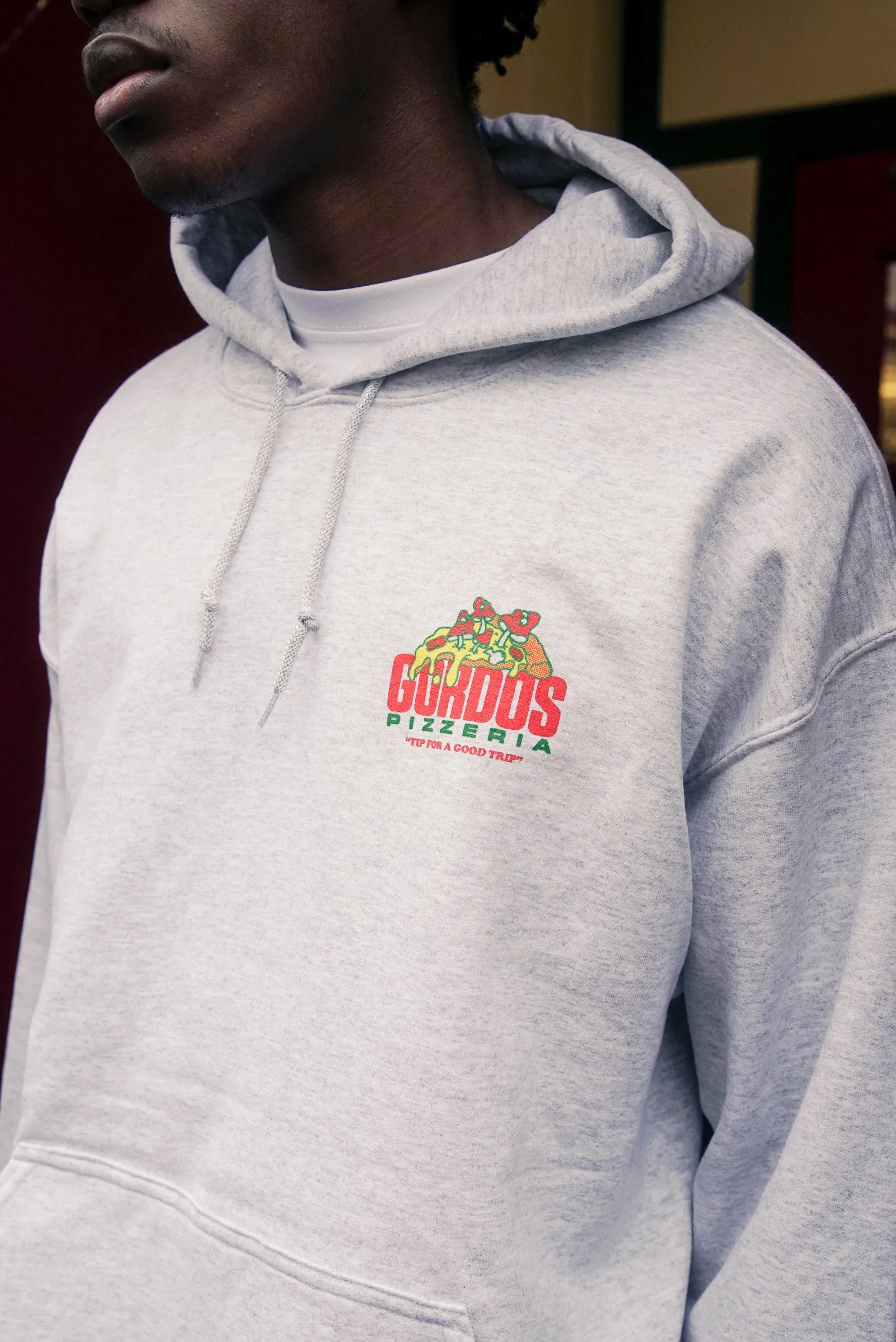 Gordos Pizzeria 'Good Trip' Hoodie - Ash Grey