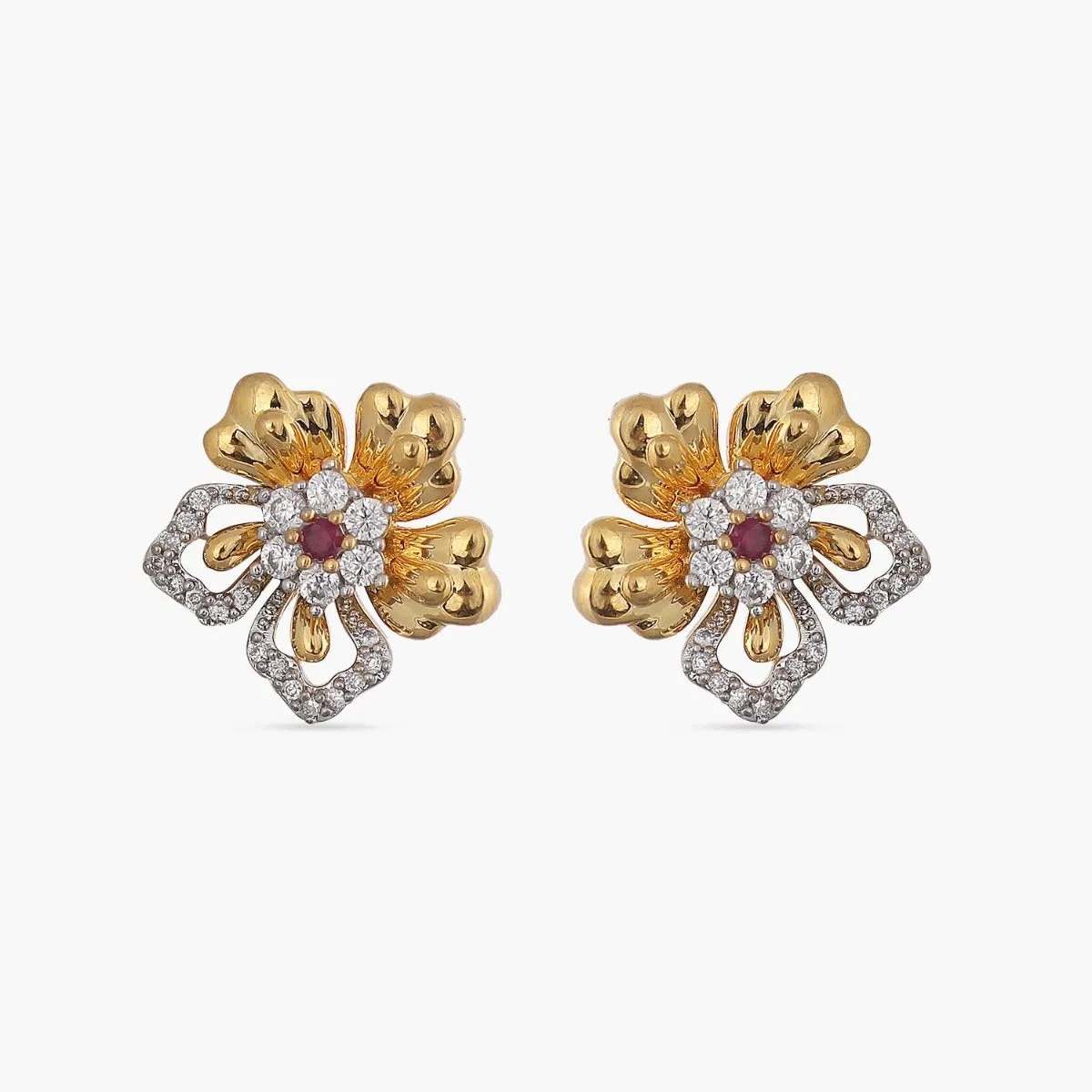 Hibiscus Stud Earrings