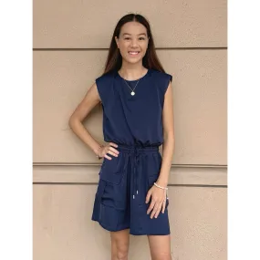 Margo Muscle Tee Cargo Skies are Blue Dress