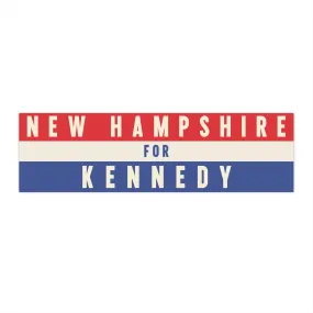 New Hampshire for Kennedy Bumper Sticker