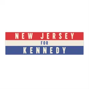 New Jersey for Kennedy Bumper Sticker