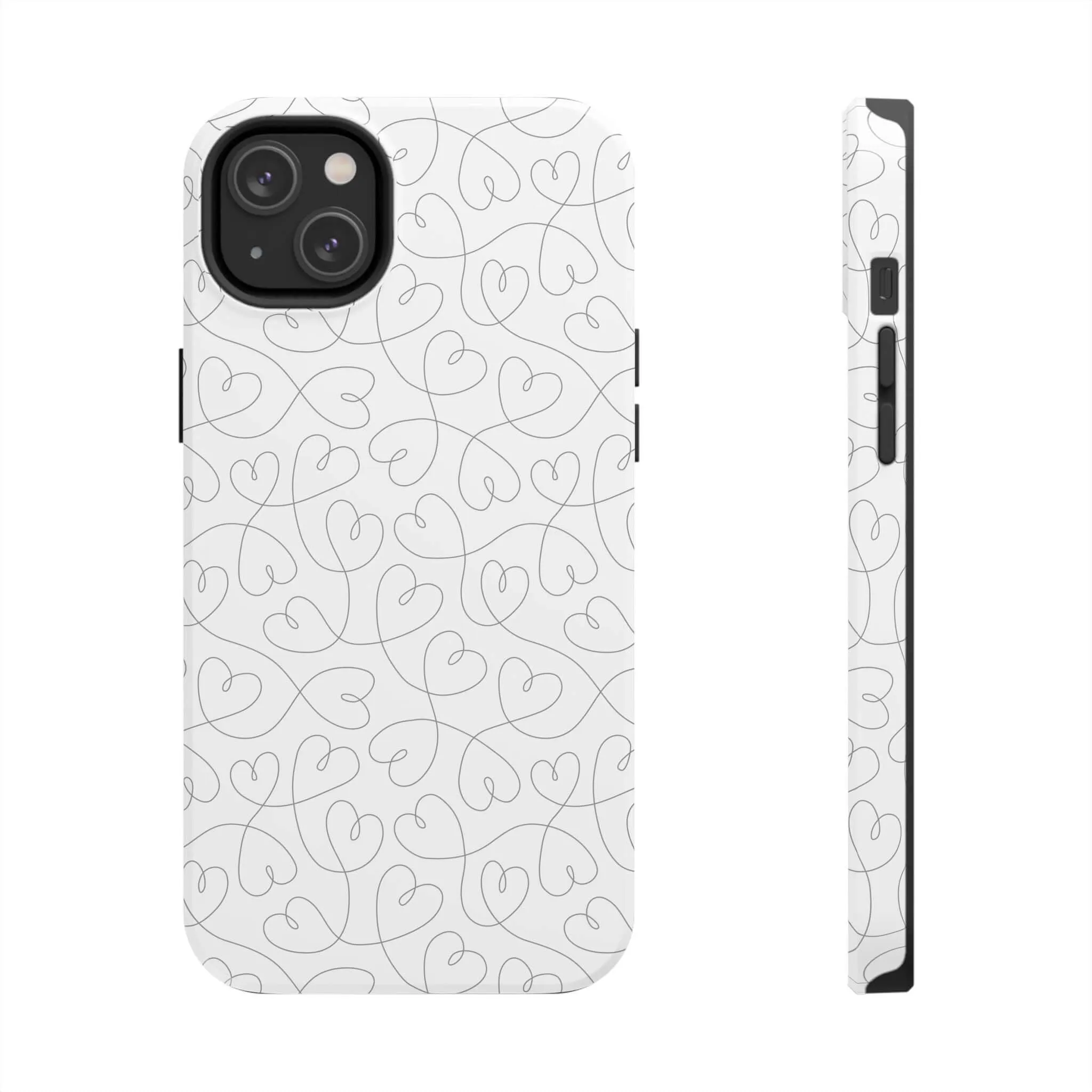 Silver Hearts Romance | Abstract Hearts Case