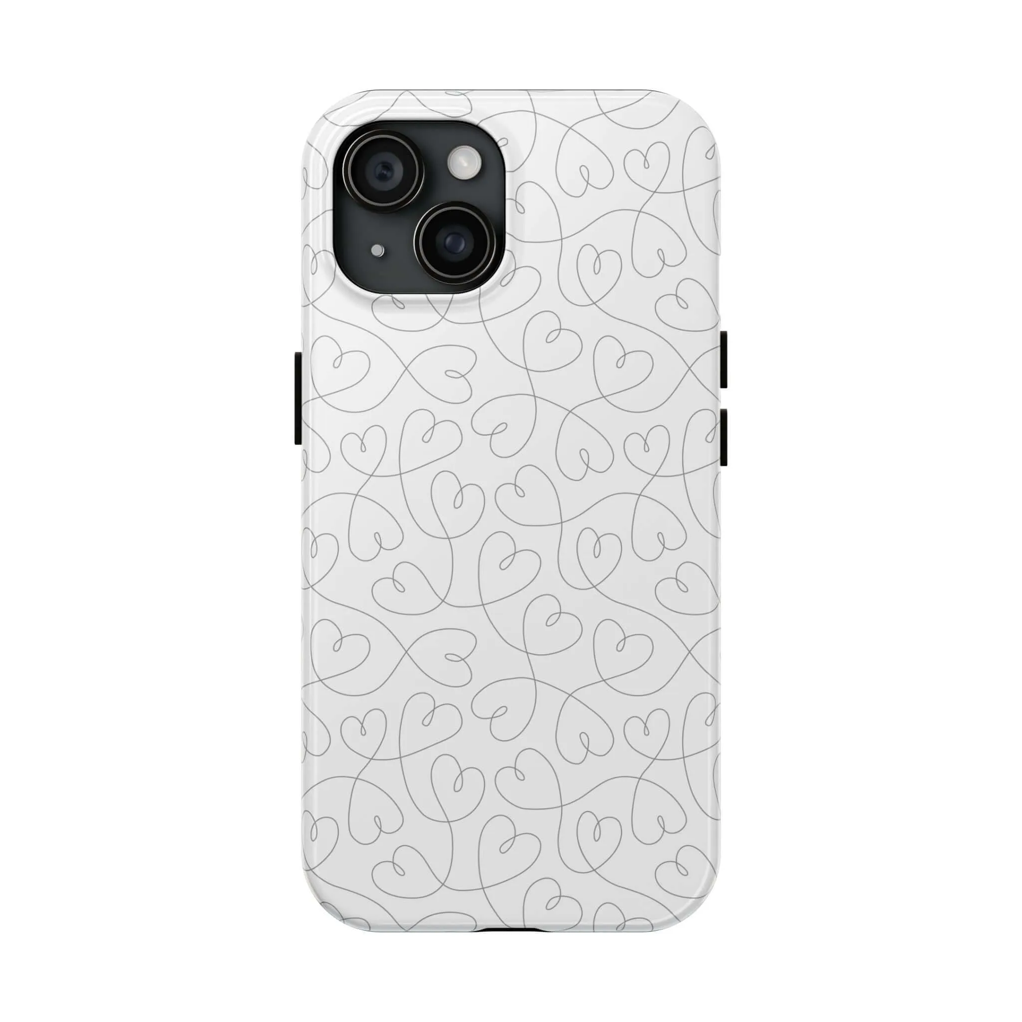 Silver Hearts Romance | Abstract Hearts Case