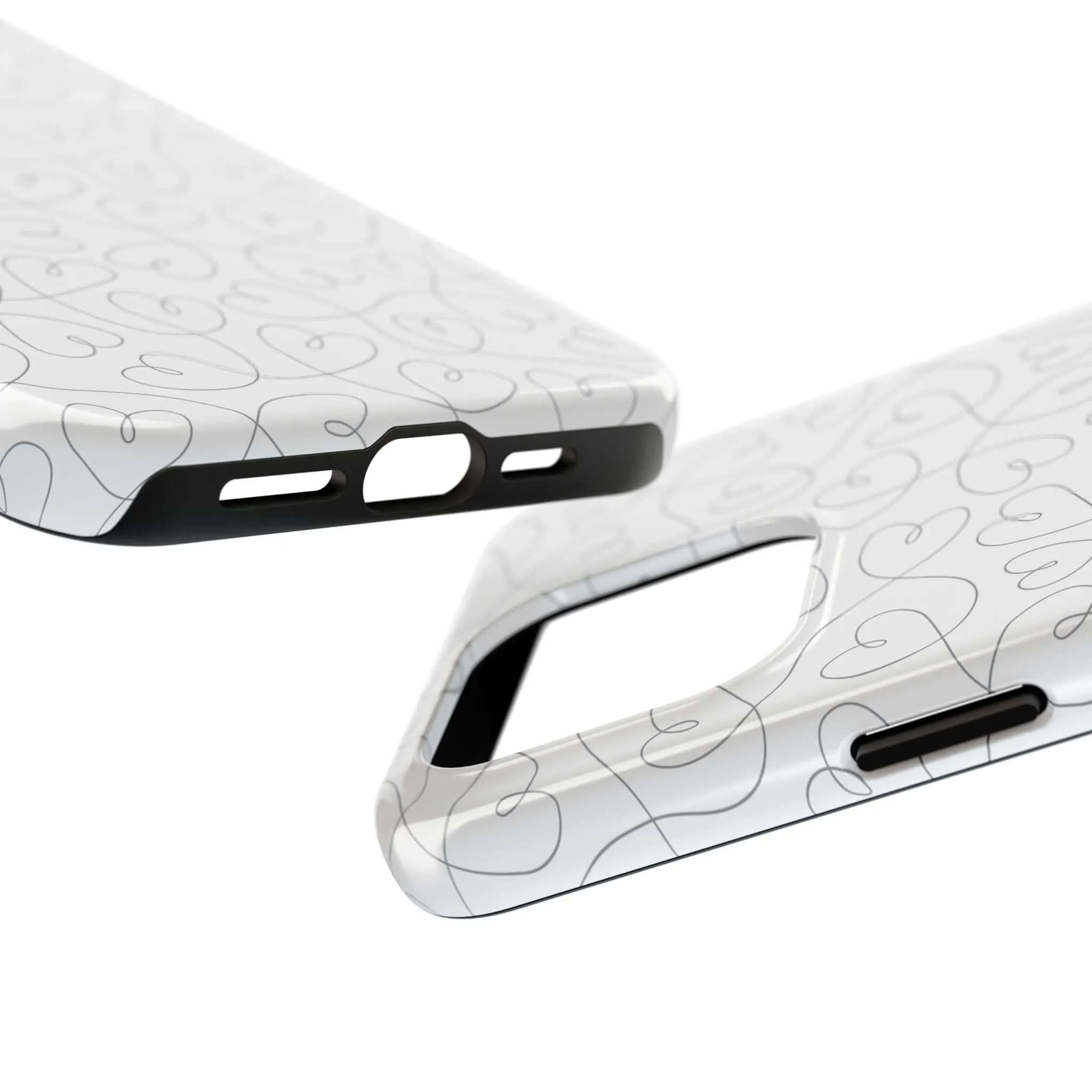 Silver Hearts Romance | Abstract Hearts Case