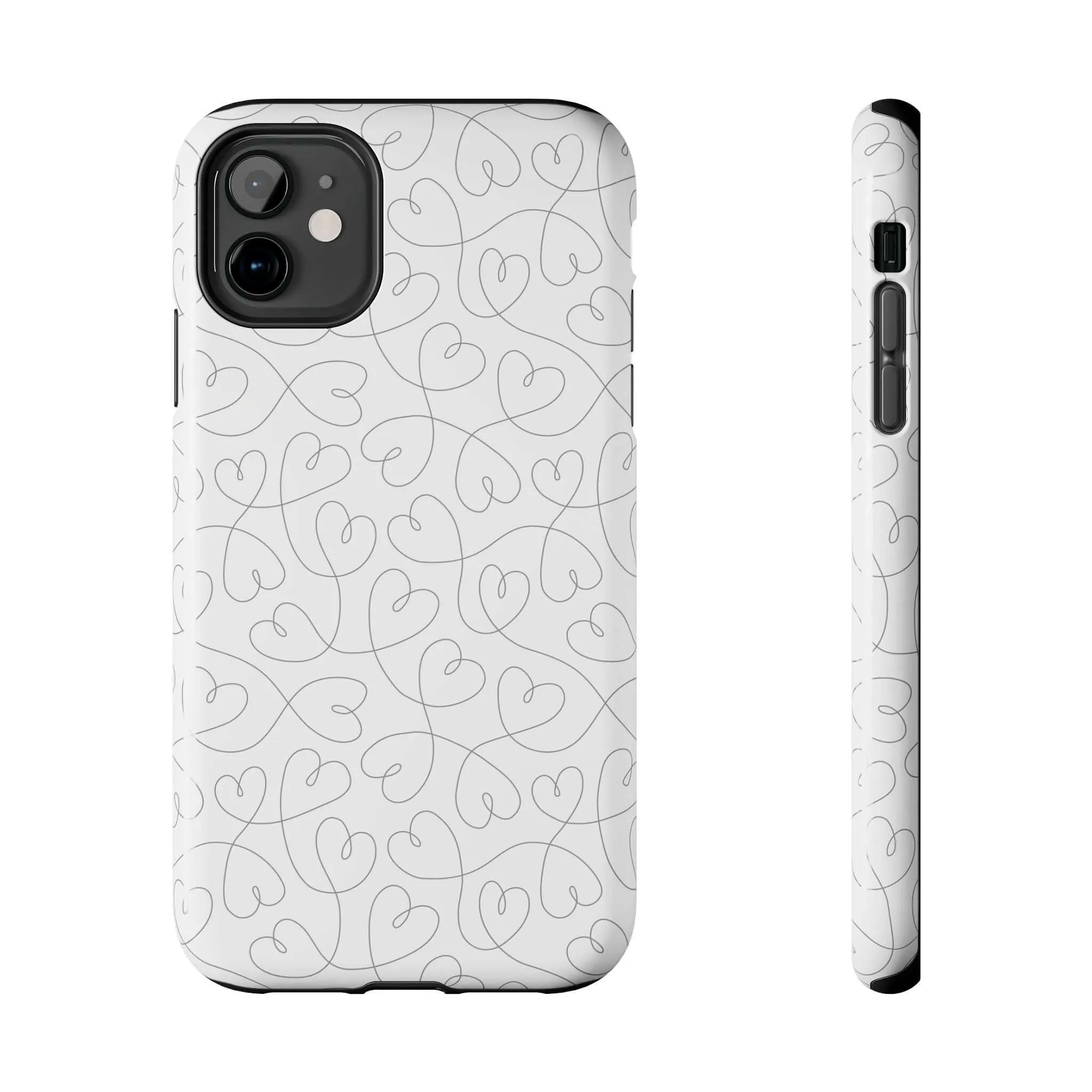 Silver Hearts Romance | Abstract Hearts Case