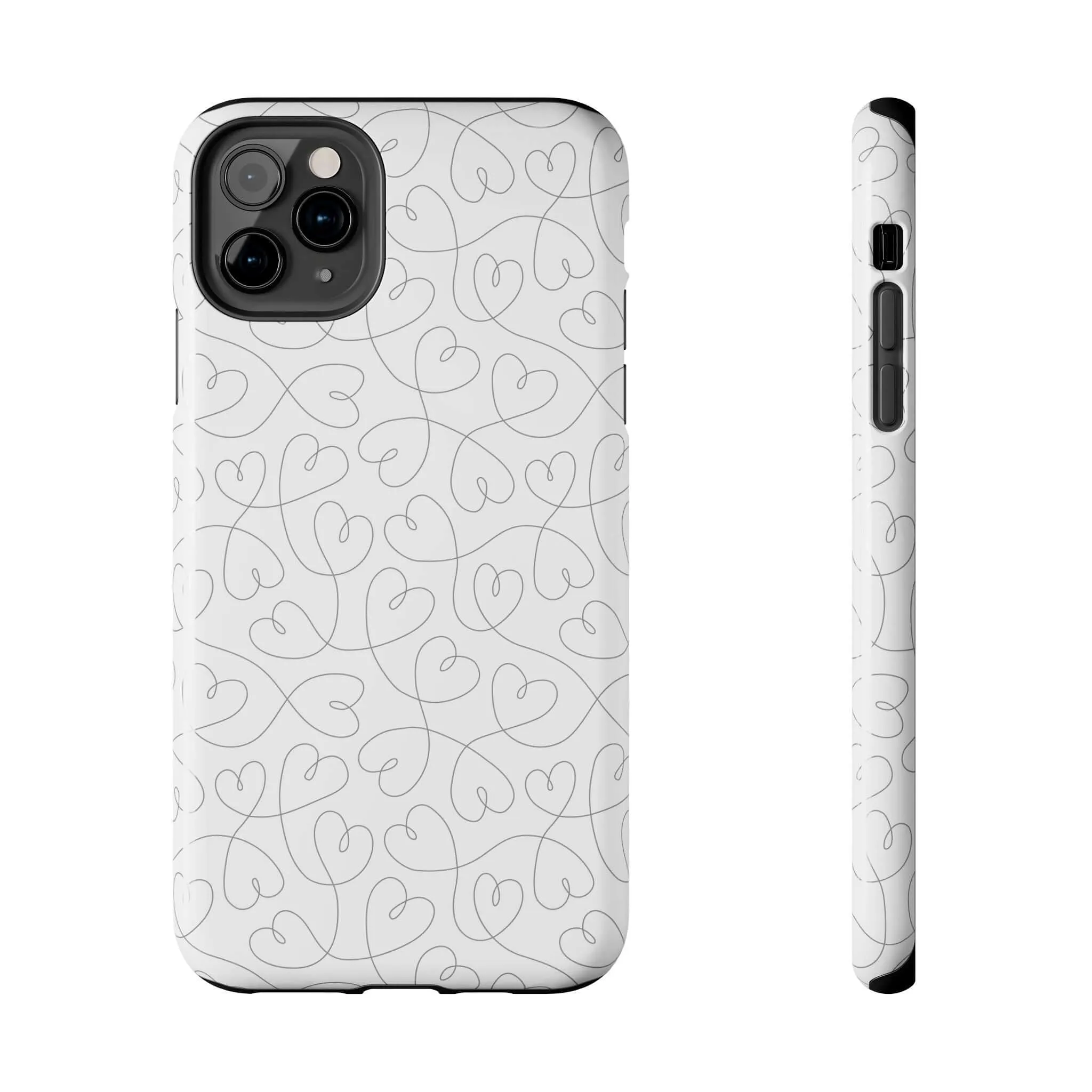 Silver Hearts Romance | Abstract Hearts Case