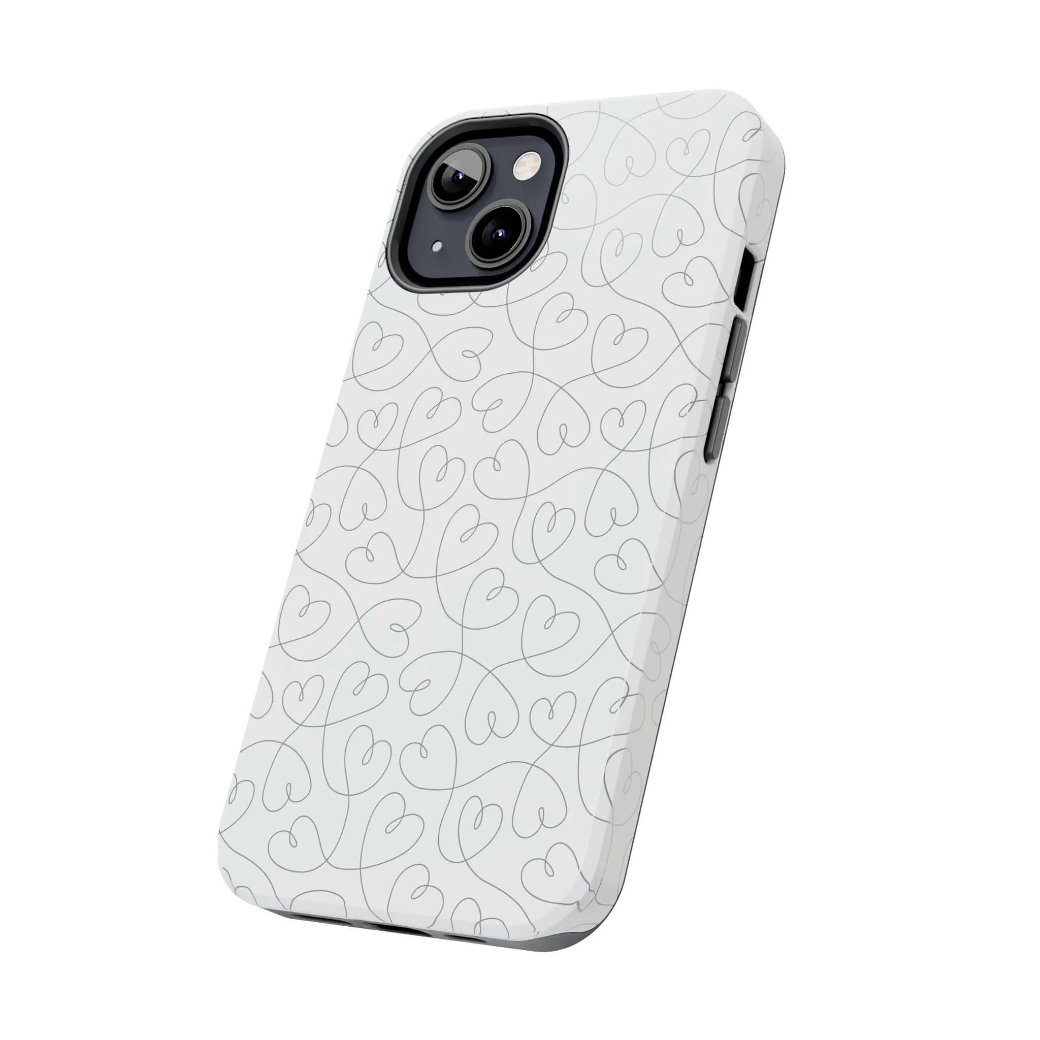 Silver Hearts Romance | Abstract Hearts Case