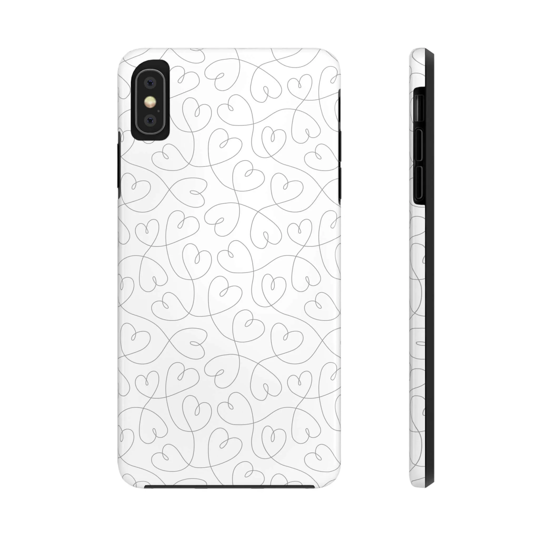 Silver Hearts Romance | Abstract Hearts Case