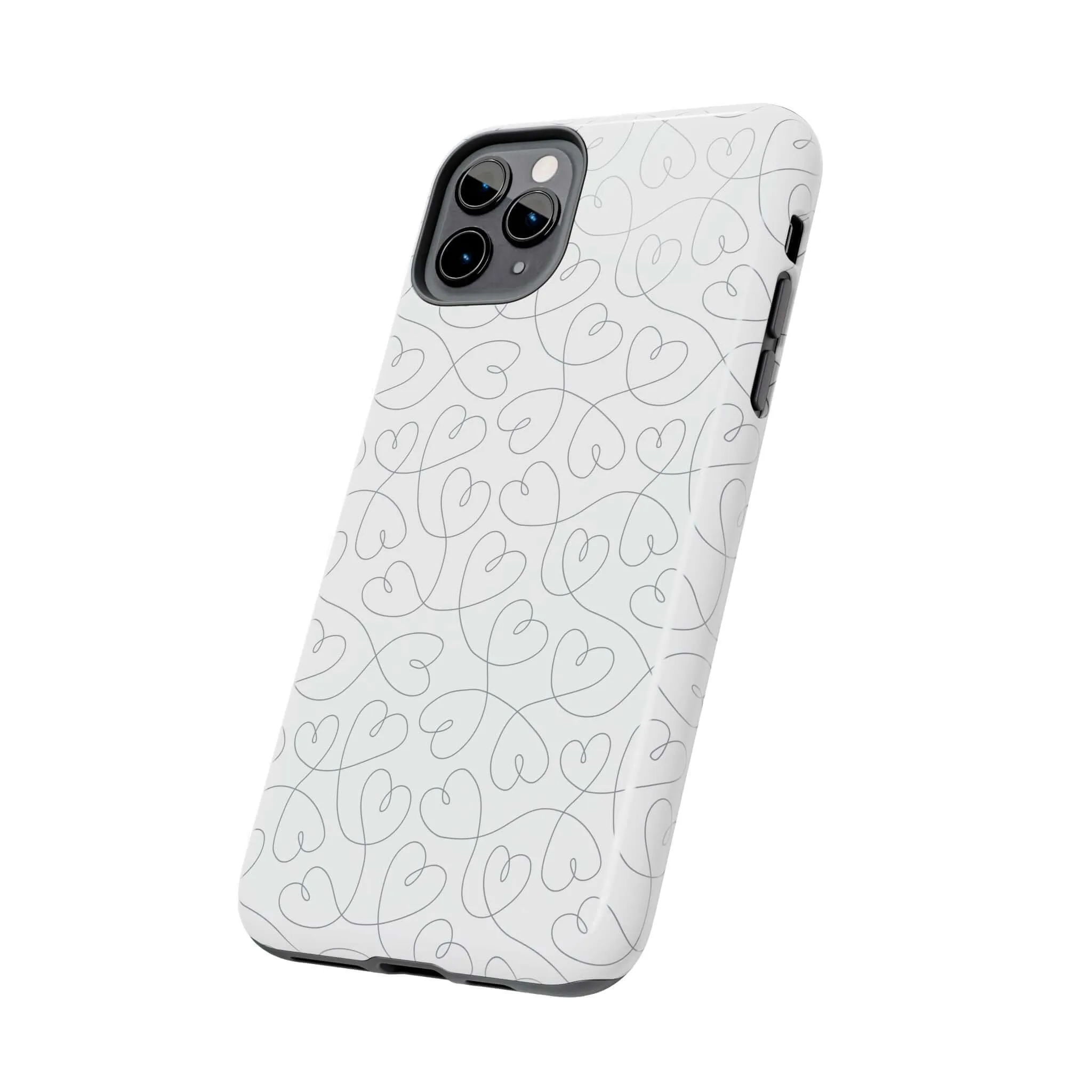 Silver Hearts Romance | Abstract Hearts Case