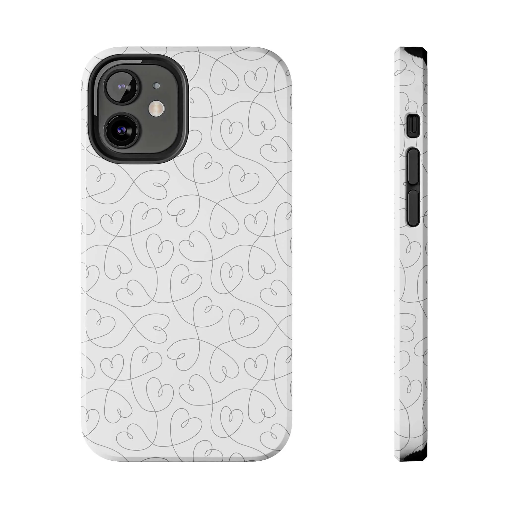 Silver Hearts Romance | Abstract Hearts Case