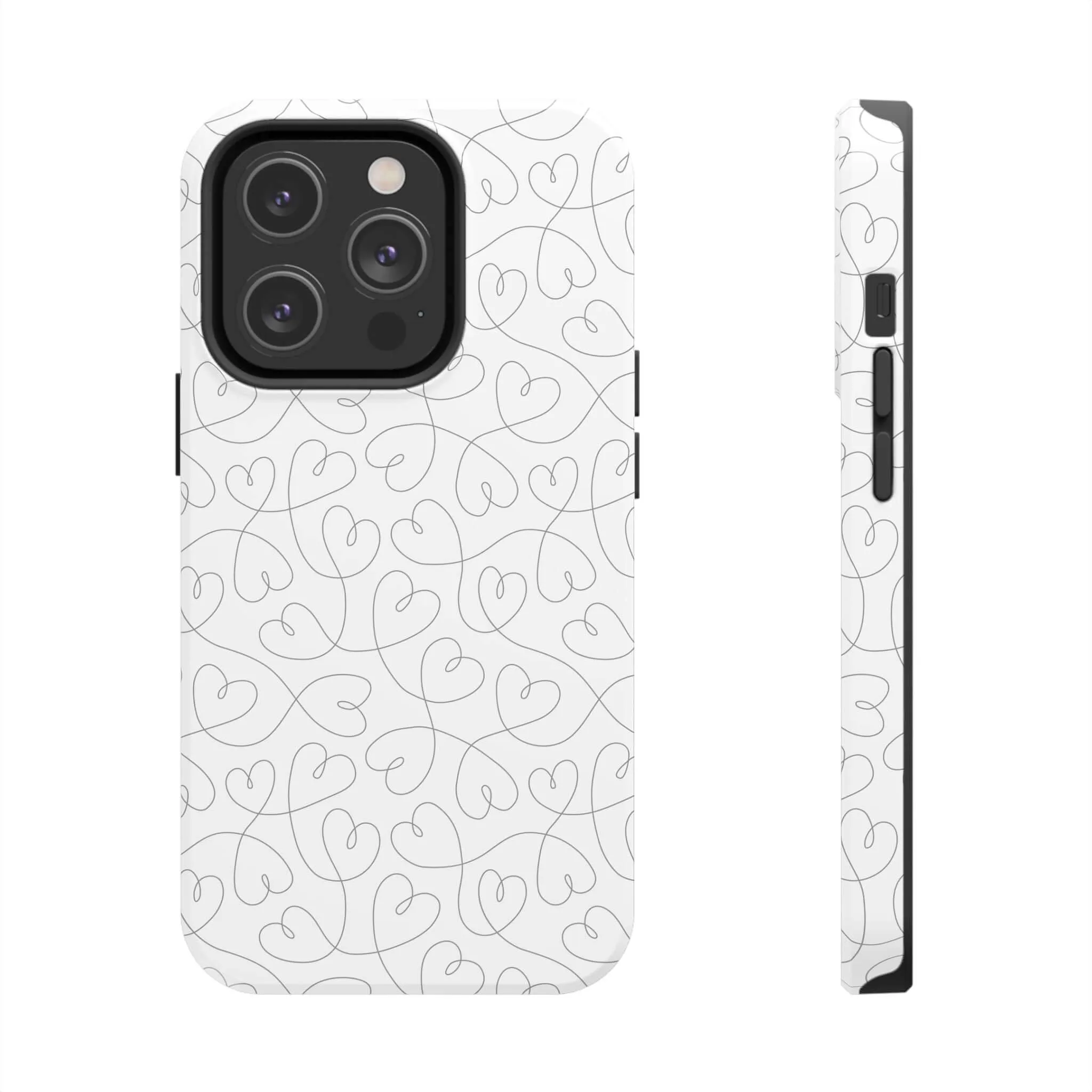 Silver Hearts Romance | Abstract Hearts Case