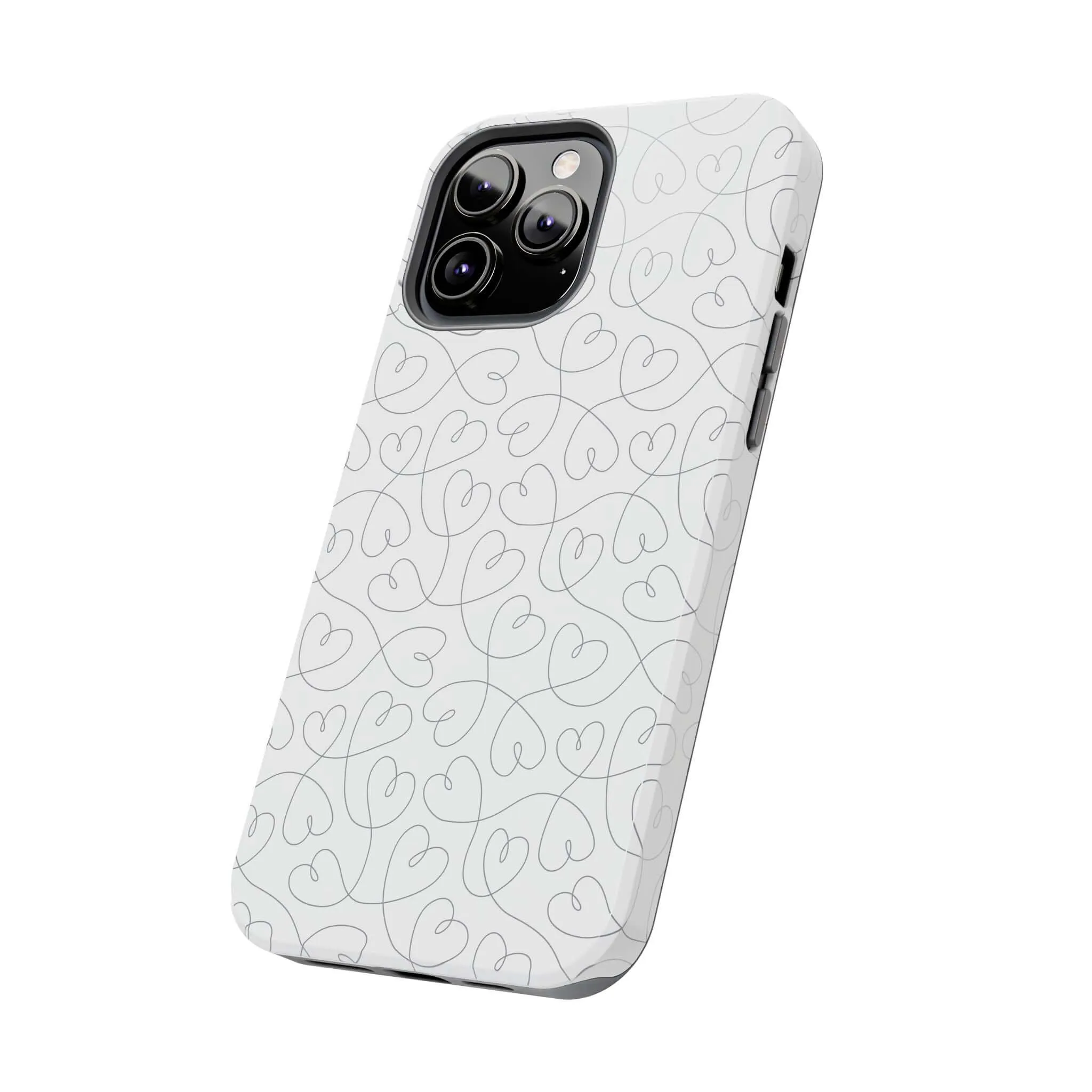 Silver Hearts Romance | Abstract Hearts Case