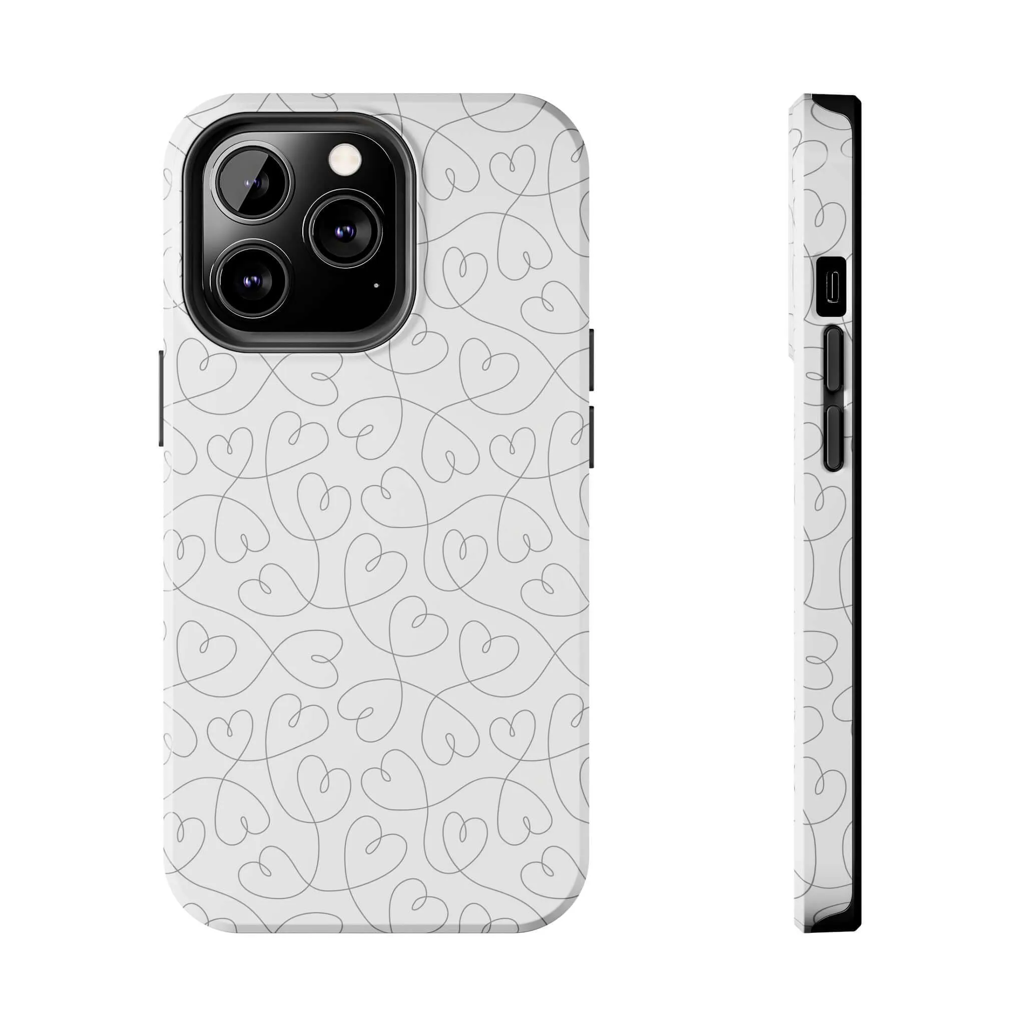 Silver Hearts Romance | Abstract Hearts Case