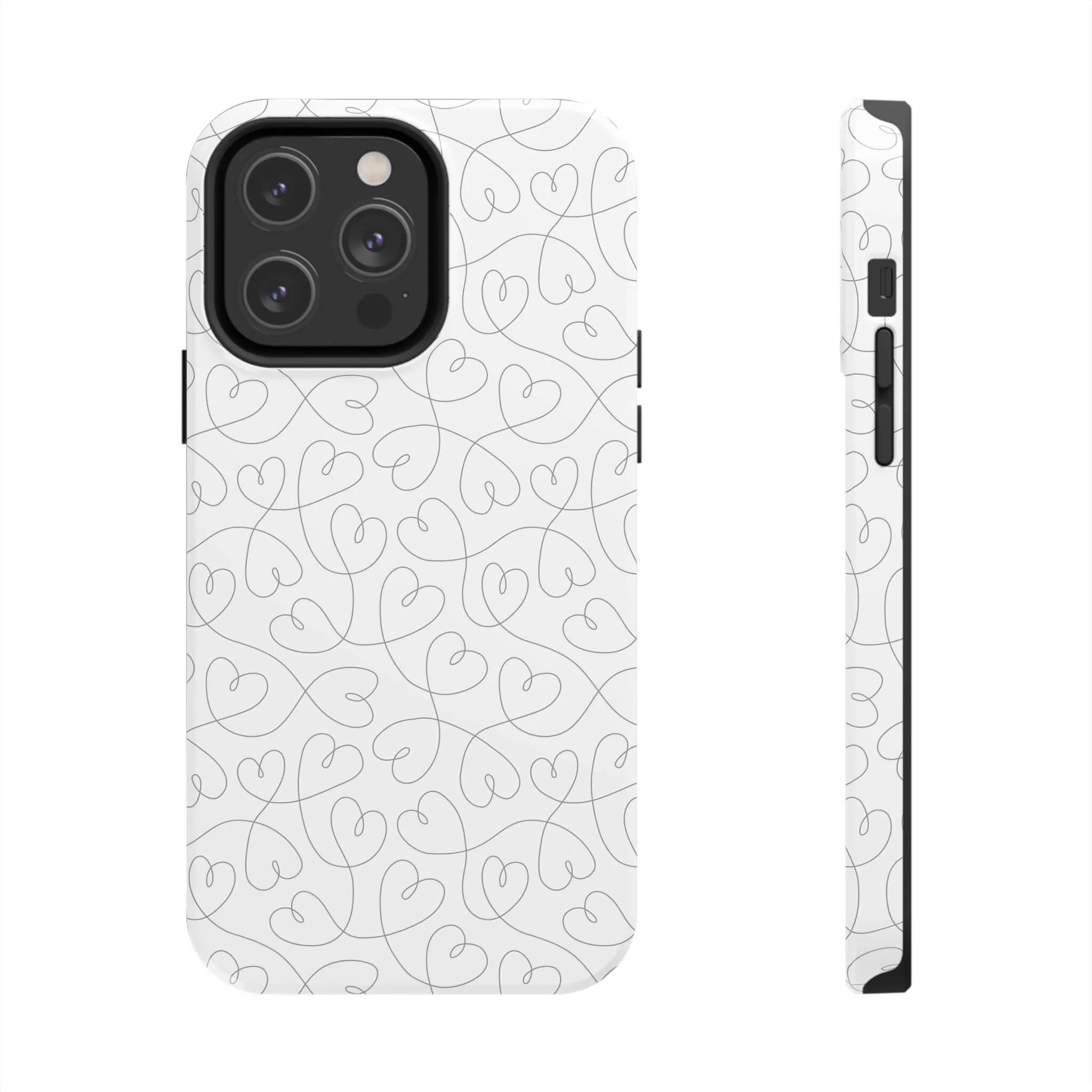 Silver Hearts Romance | Abstract Hearts Case