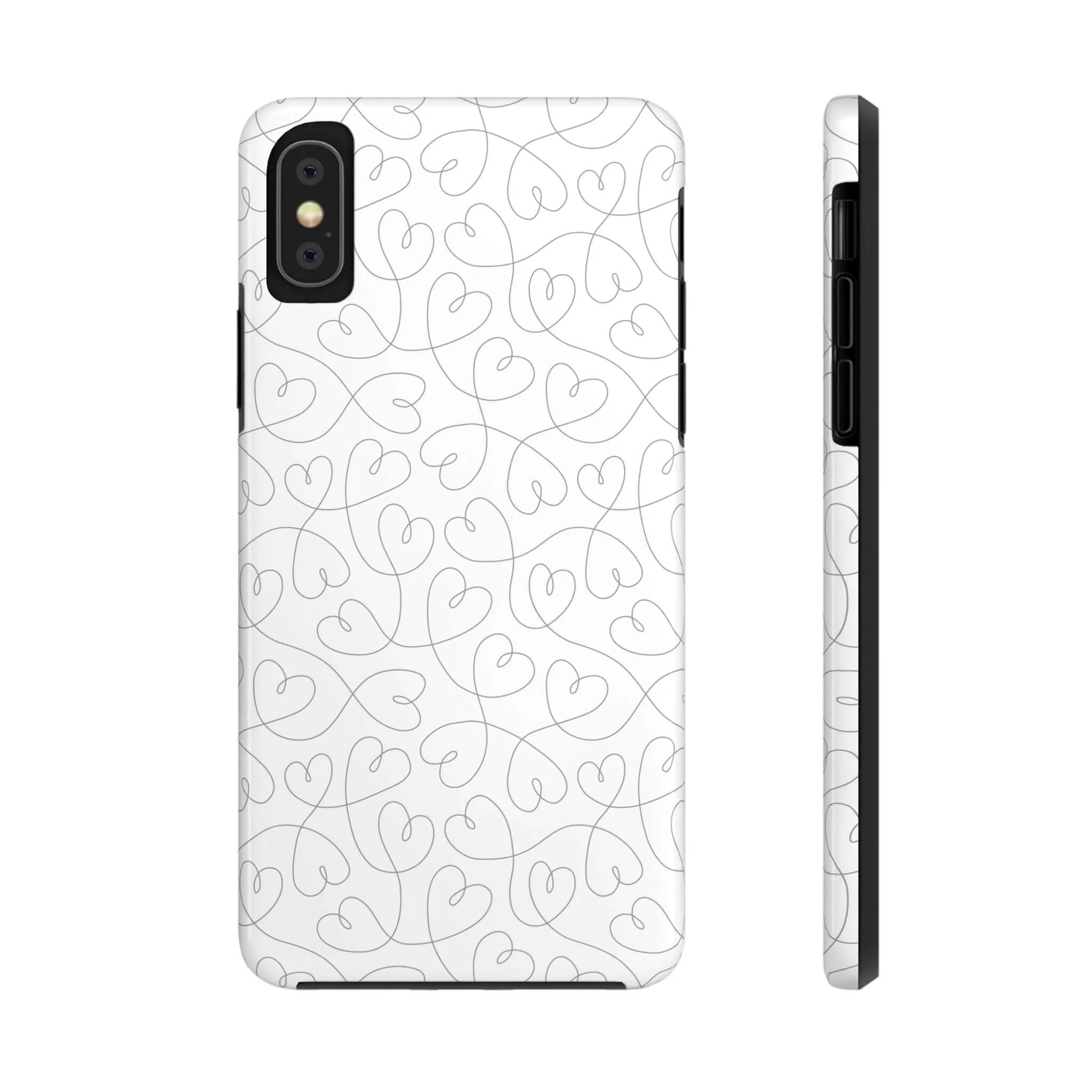 Silver Hearts Romance | Abstract Hearts Case