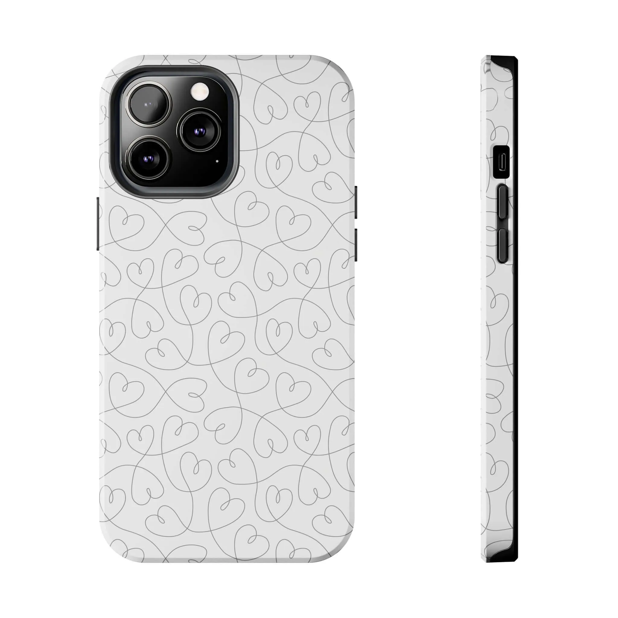 Silver Hearts Romance | Abstract Hearts Case