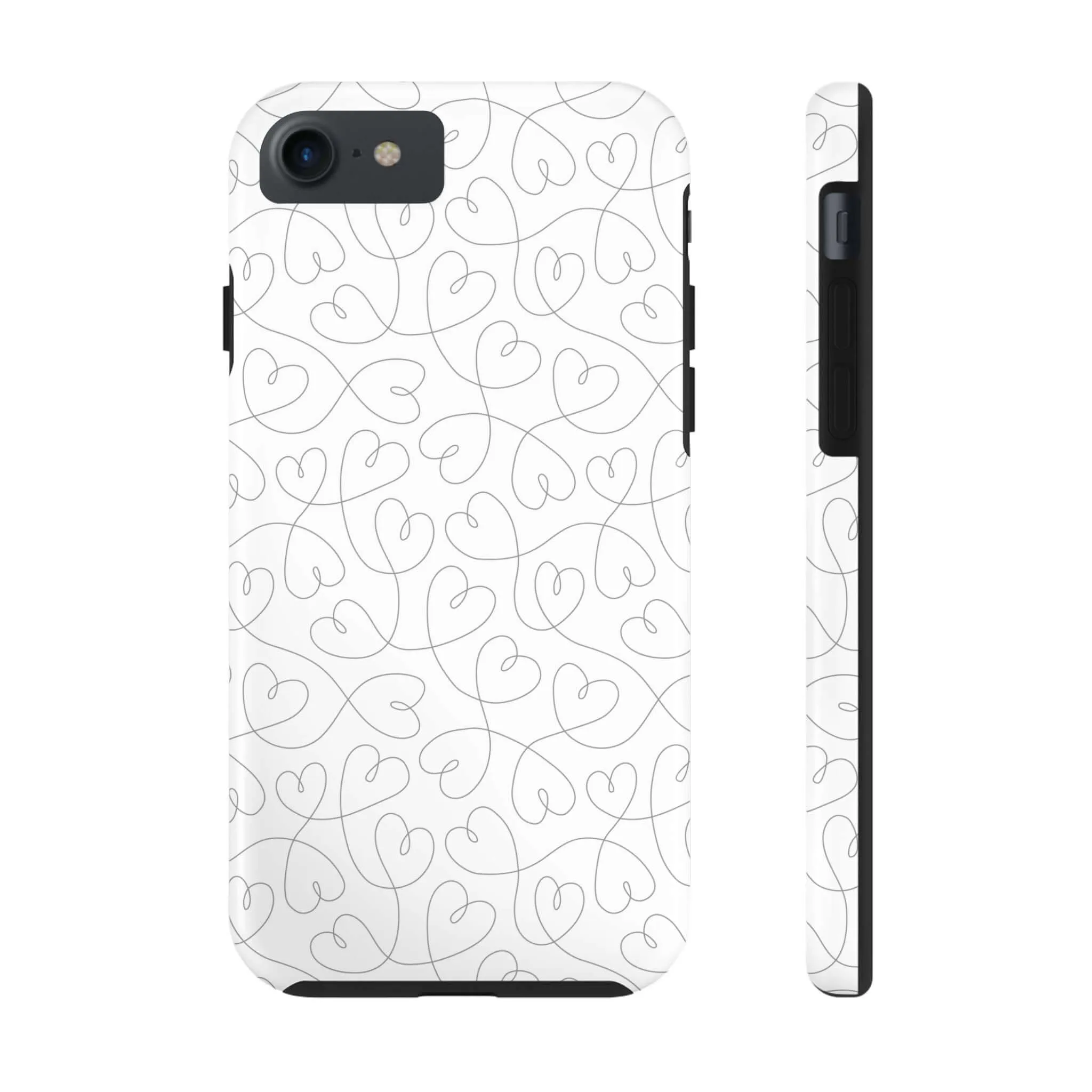 Silver Hearts Romance | Abstract Hearts Case