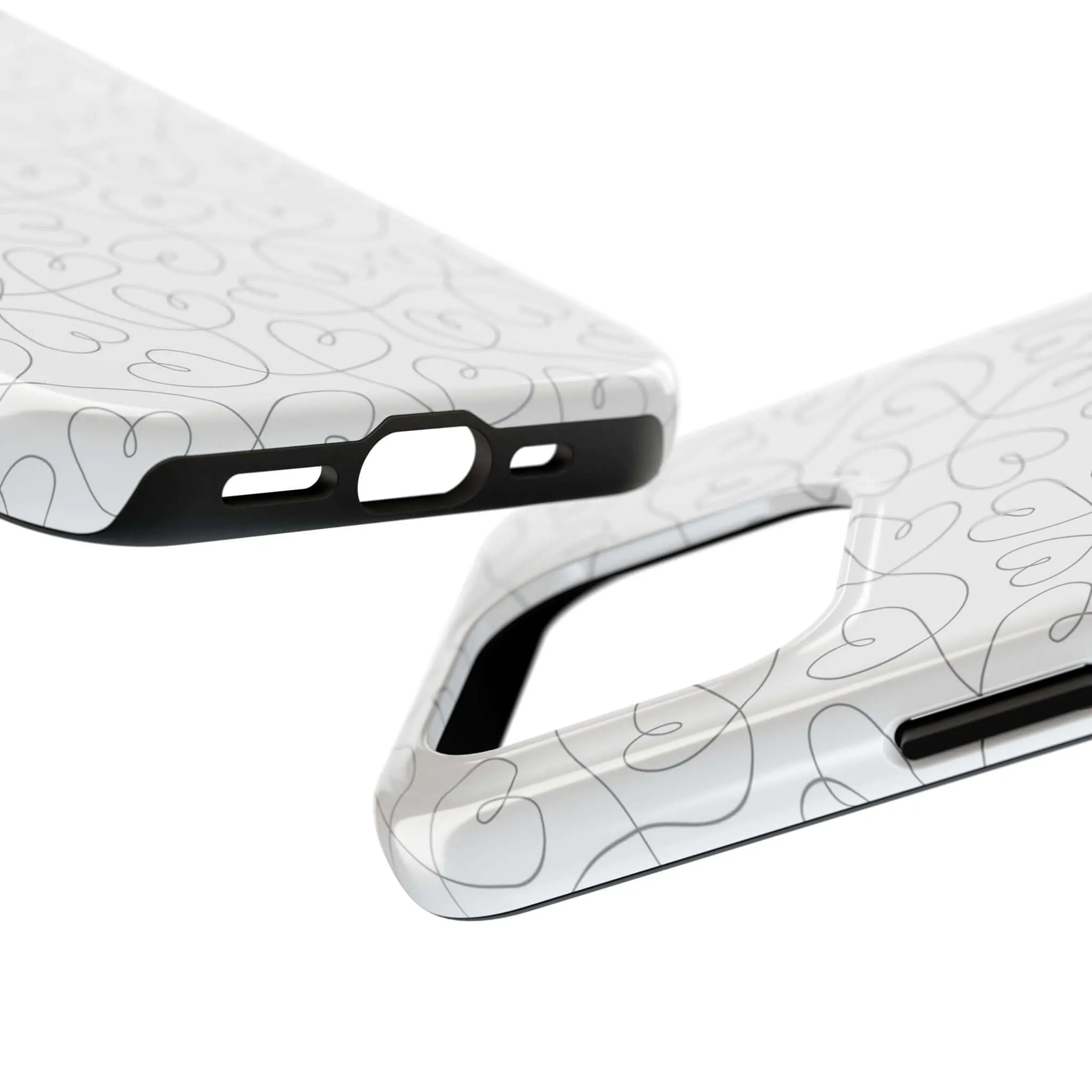 Silver Hearts Romance | Abstract Hearts Case