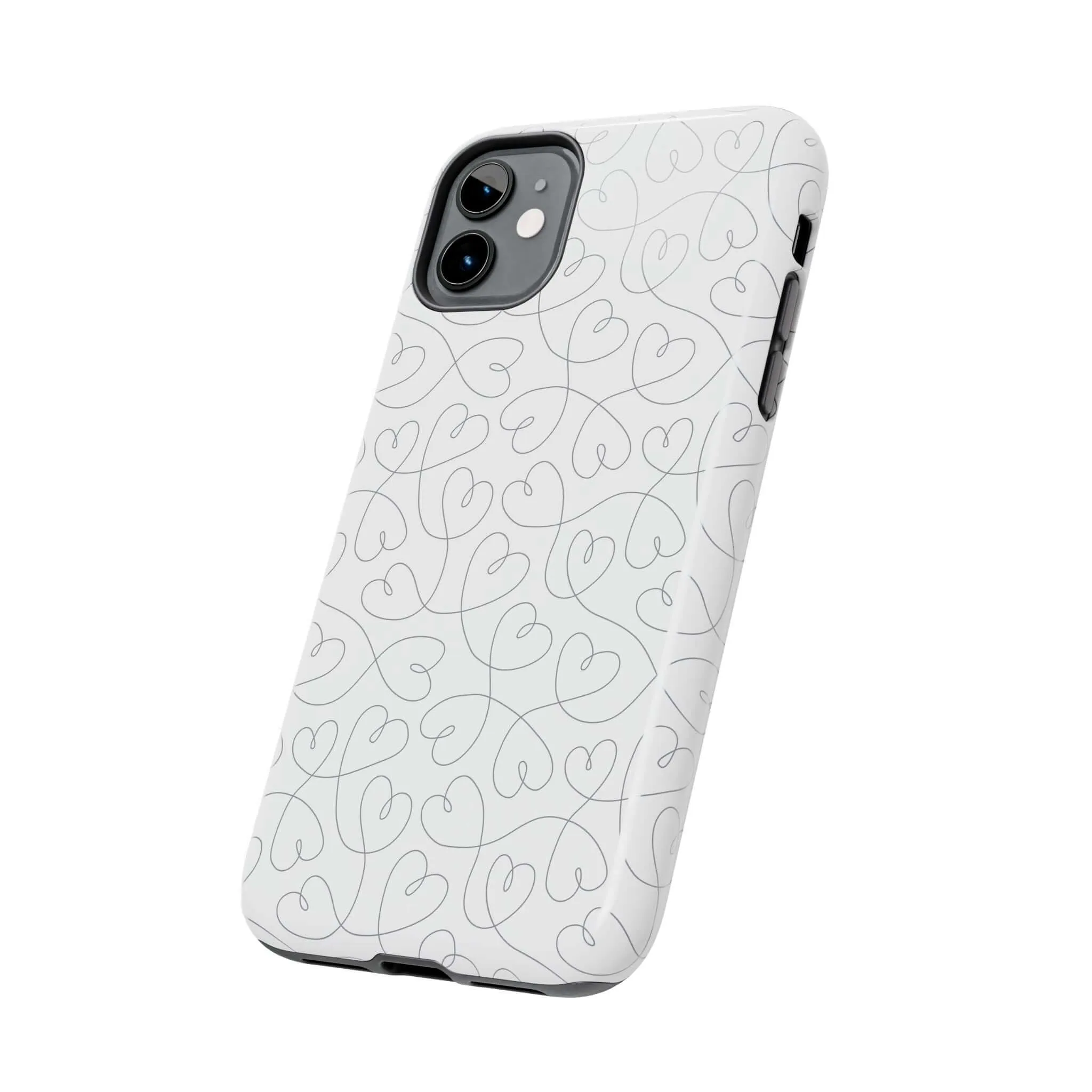 Silver Hearts Romance | Abstract Hearts Case