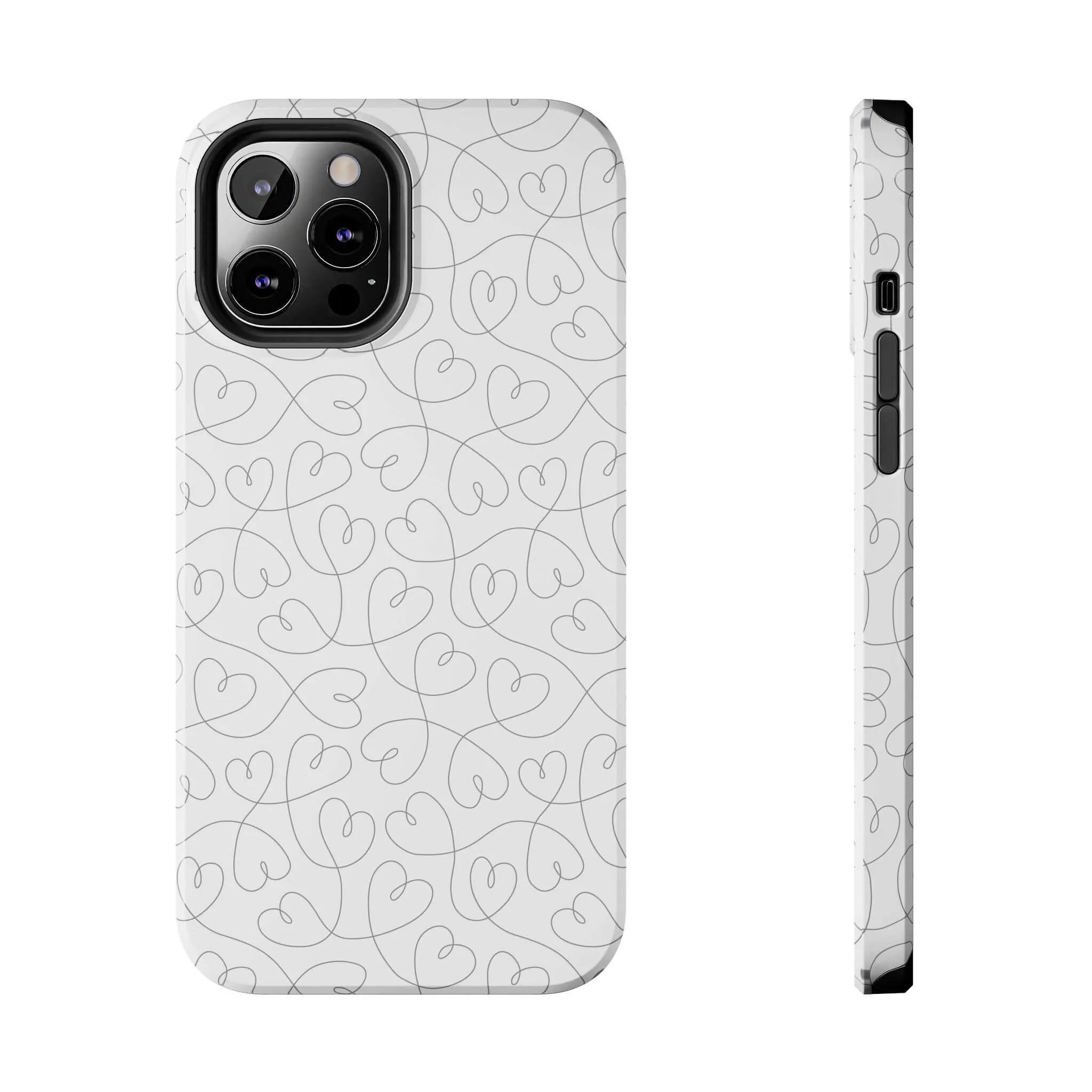 Silver Hearts Romance | Abstract Hearts Case