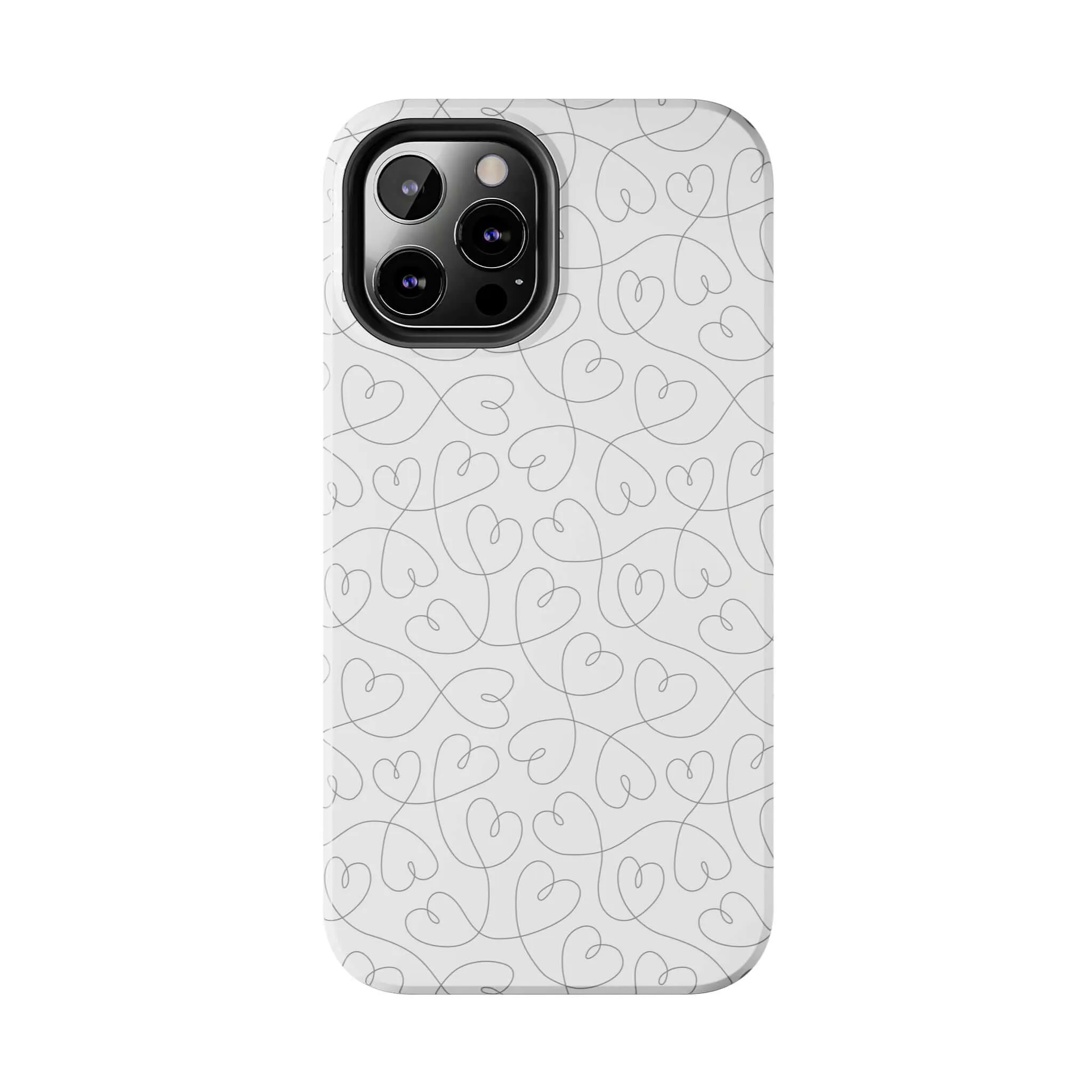 Silver Hearts Romance | Abstract Hearts Case