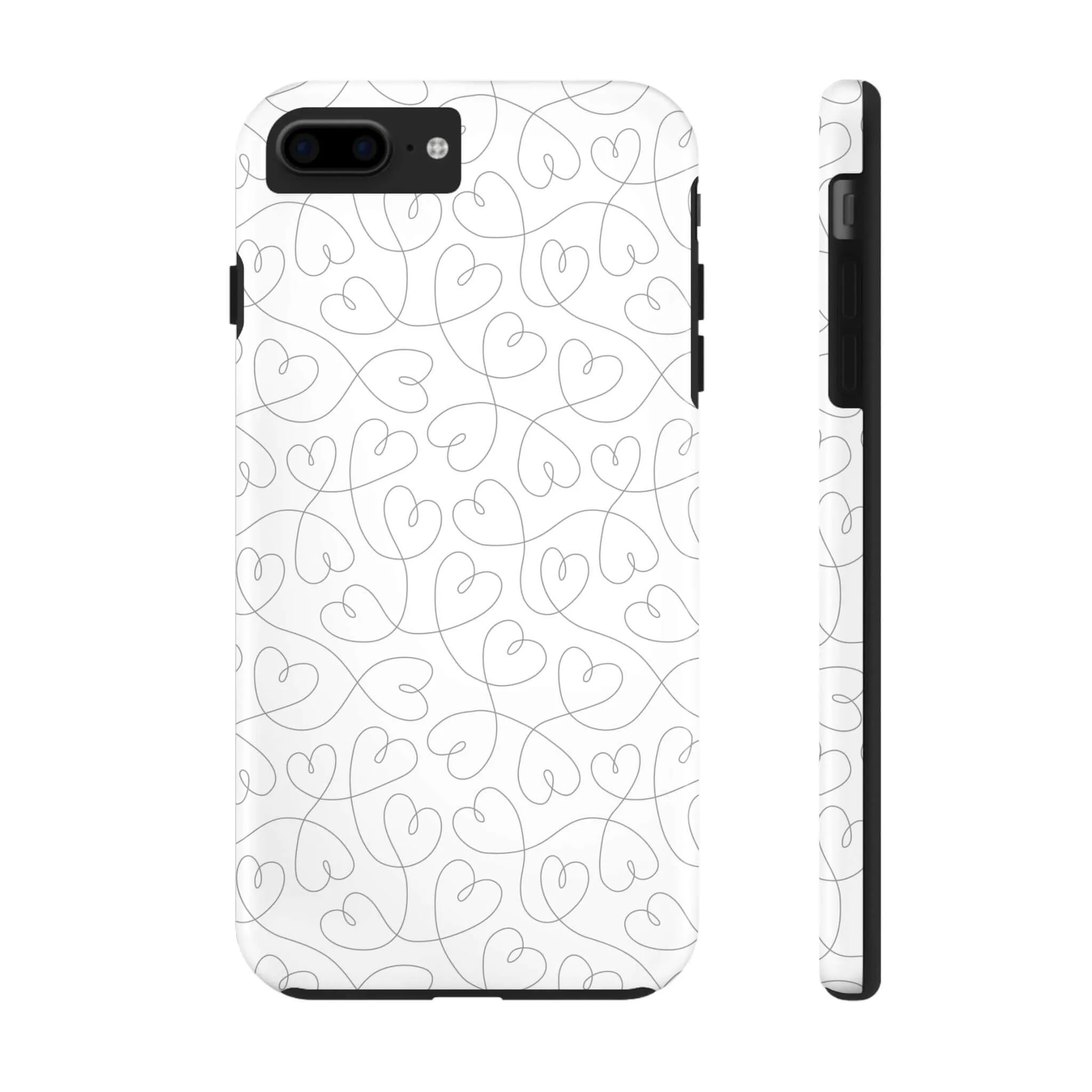 Silver Hearts Romance | Abstract Hearts Case