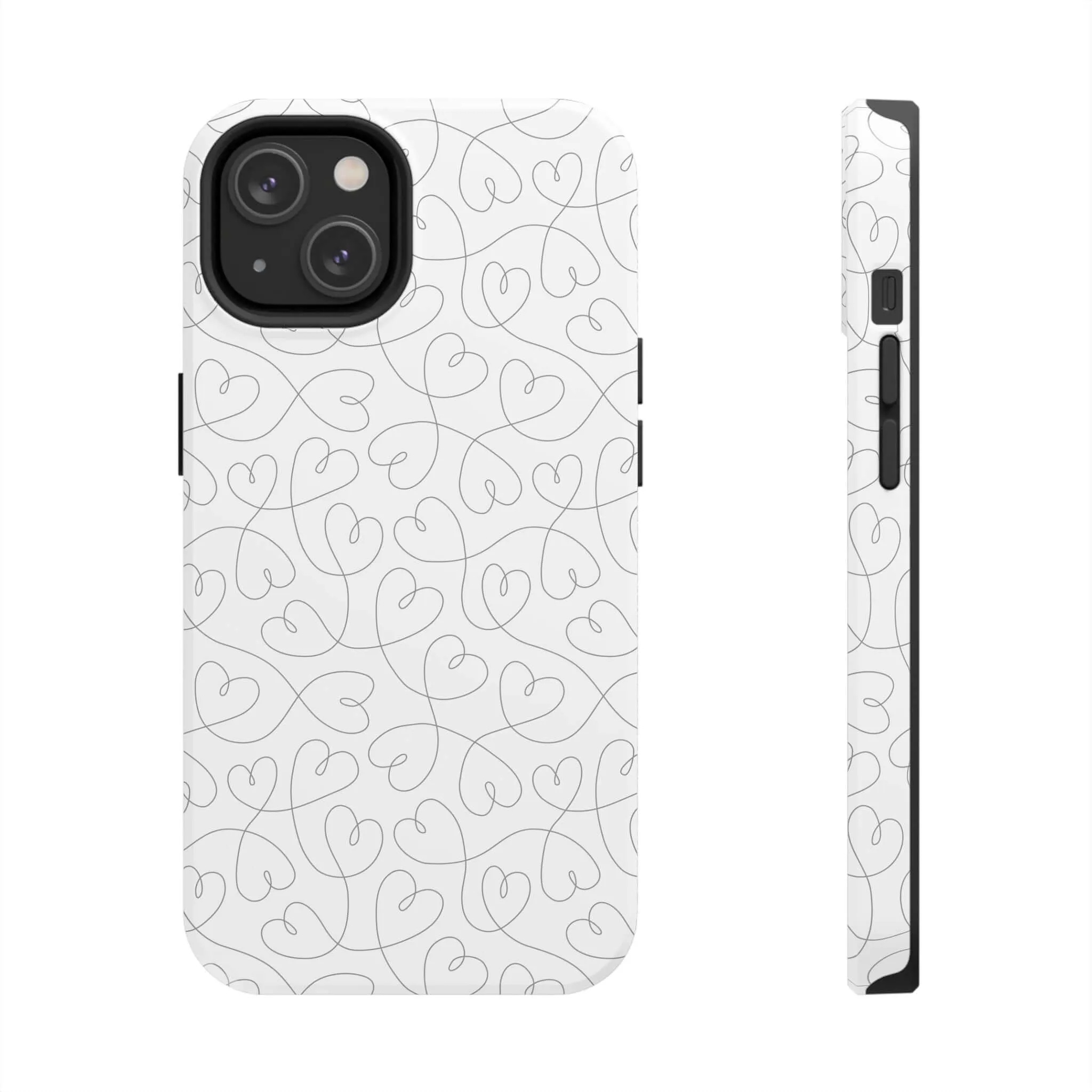 Silver Hearts Romance | Abstract Hearts Case