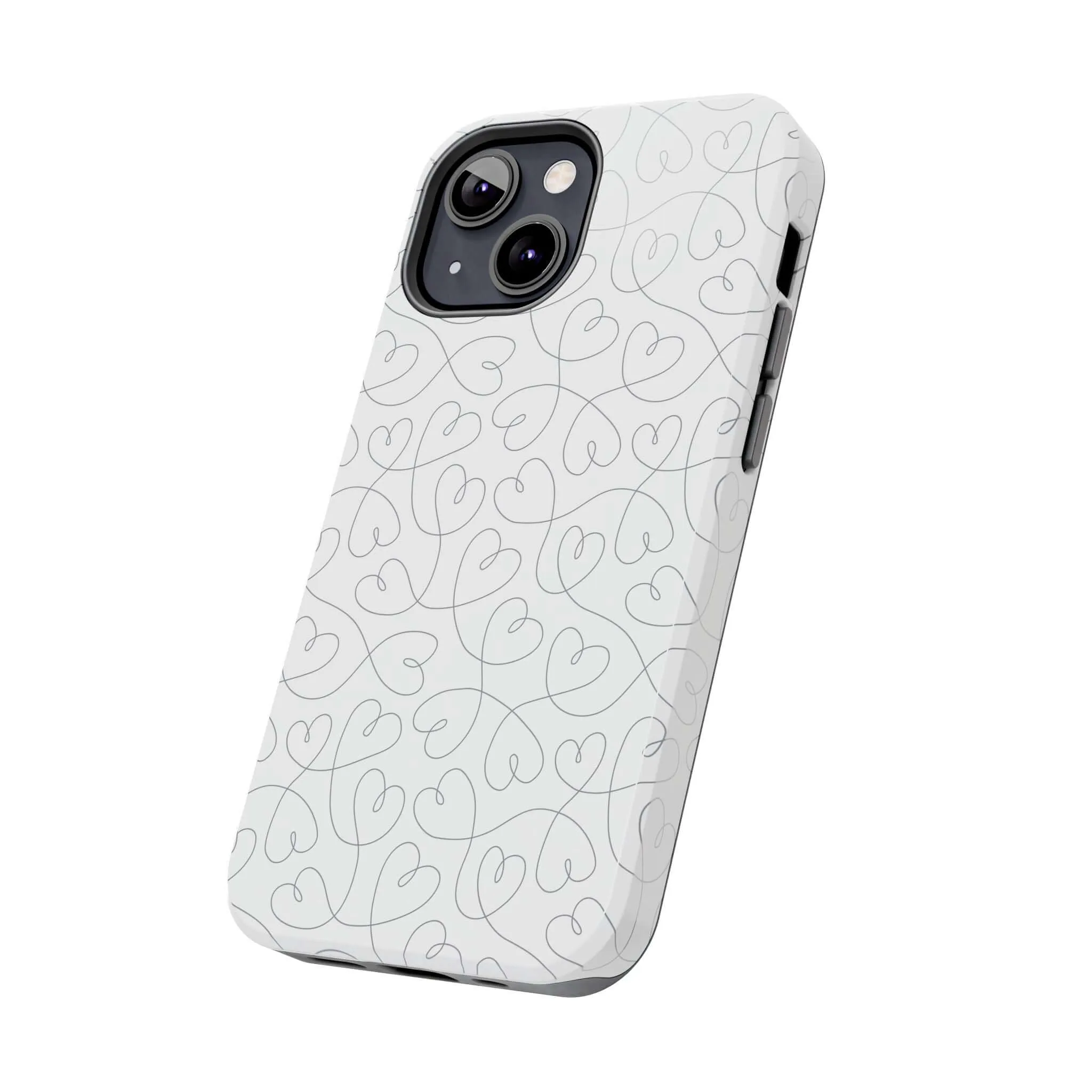 Silver Hearts Romance | Abstract Hearts Case