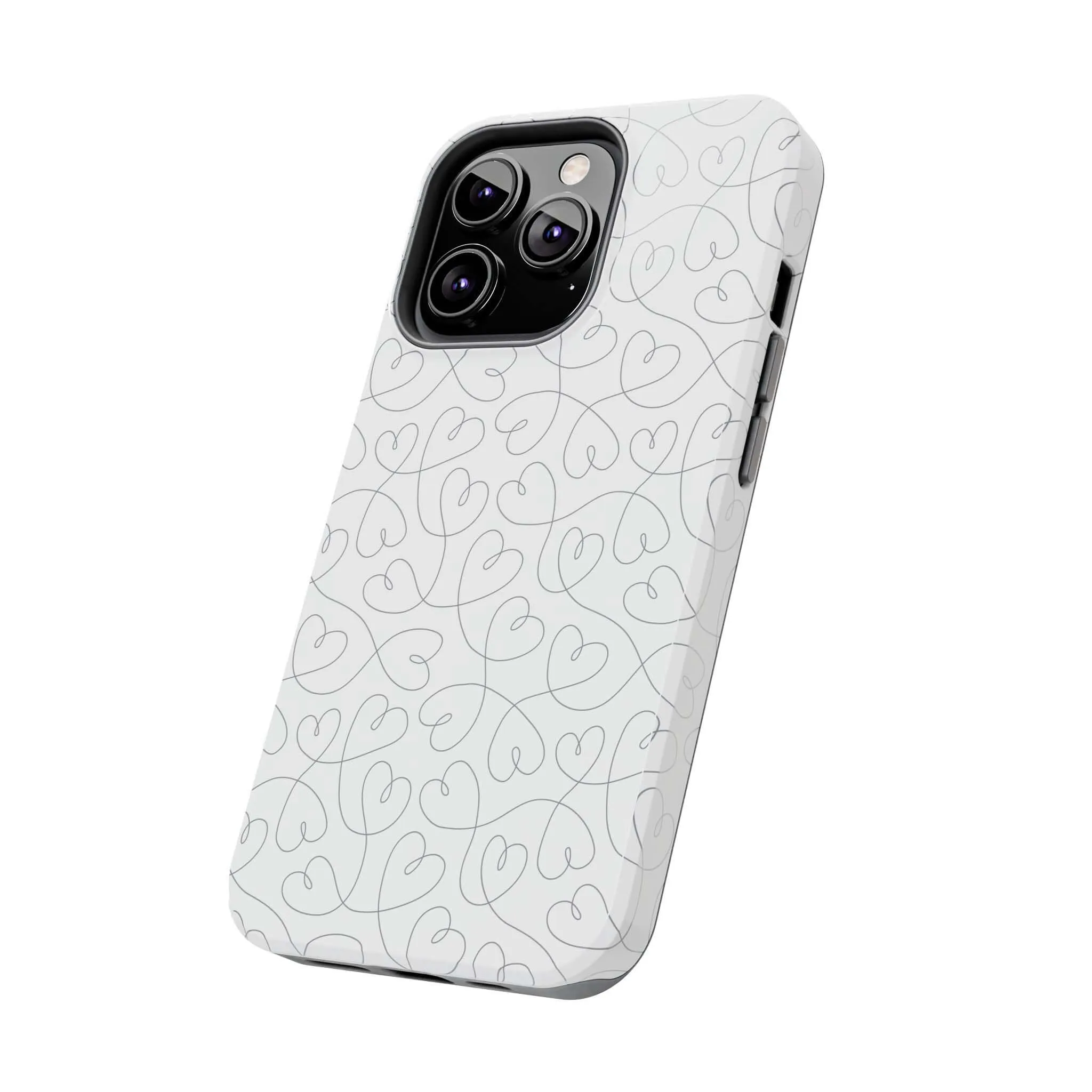 Silver Hearts Romance | Abstract Hearts Case